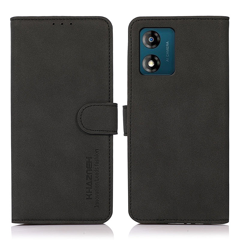 KHAZNEH Anti-drop Leather Phone Case for Motorola Moto E13 4G Textured Stand Wallet Protective Phone Cover KHAZNEH Anti-drop Leather Phone Case for Motorola Moto E13 4G Textured Stand Wallet Protective Phone Cover